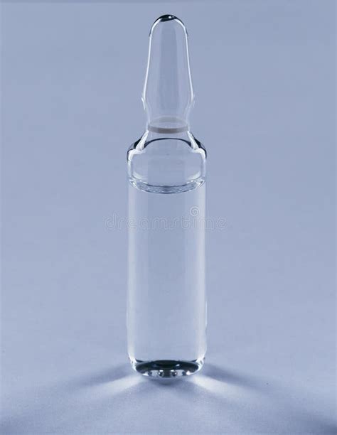 Glass Medical Ampoule Vial For Injection Medicine Is Dry White Drug