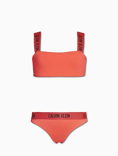 Girls Intense Power Bandeau Swimsuit Set Calvin Klein