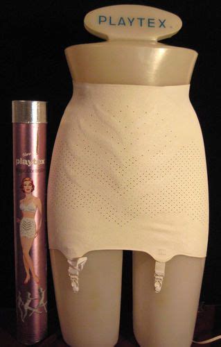 vintage rubber latex playtex open bottom garter girdle original tube vintage lingerie