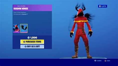 Cloaked Shadow Skin New Fortnite Item Shop Update Now September 8