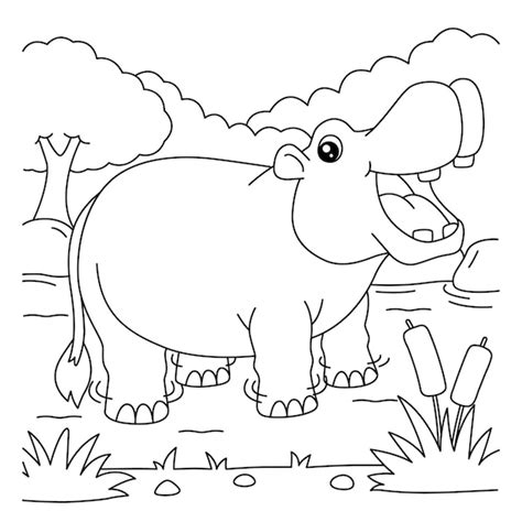 Hipopotamos Para Colorear Az Dibujos Para Colorear Sexiz Pix