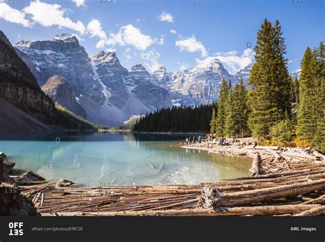 Moraine Lake In Autumn Banff National Park Alberta Canada Stock Photo Offset