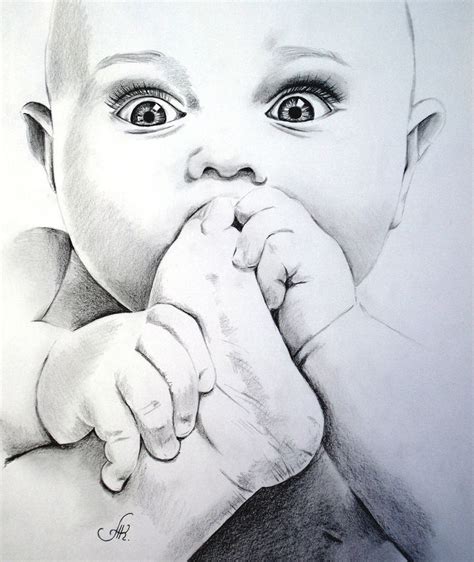 Cute Baby Pencil Cute Baby Drawings Cute Drawings Baby Sketch