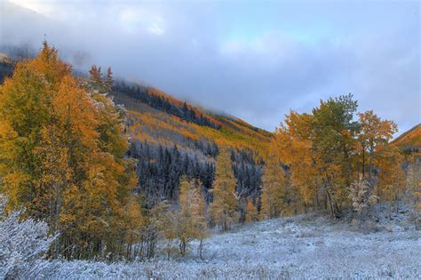 Trees Mountains Frost Autumn Wallpapers Hd Desktop And Mobile