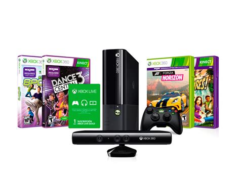 Ripley Consola Microsoft Xbox 360 4gb Kinect 4 Juegos Ka Fh