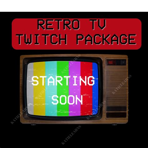 Twitch Retro Crt Tv Stream Package Includes 8 Animated And Etsy Australia