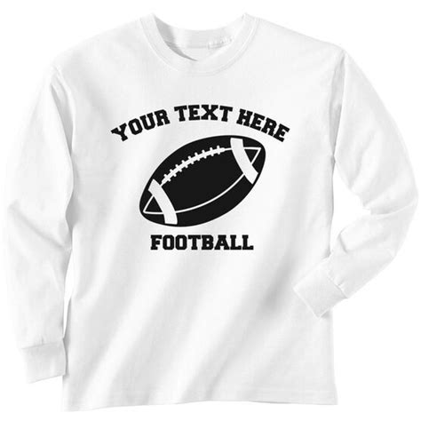 Custom Football T Shirt Long Sleeve Football Long Sleeve T Shirts