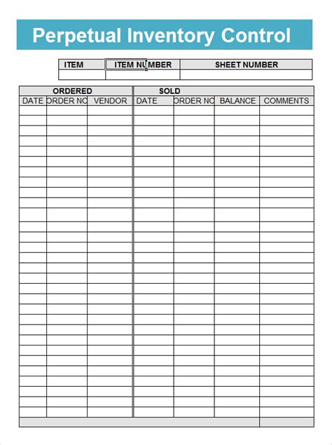 Inventory Tracking Template 6 Download Free Documents In Pdf Word