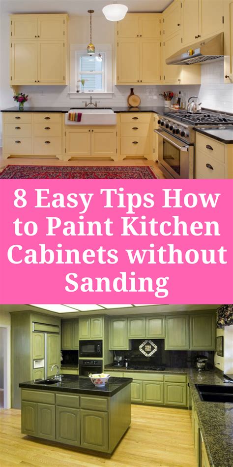 Is it possible to paint your kitchen cabinets without the added hassle of prior sanding and priming? 8 Easy Tips How to Paint Kitchen Cabinets without Sanding #Kitchencabinetpaintcolor (With images ...