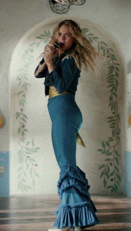 Lily James Mamma Mia Costume