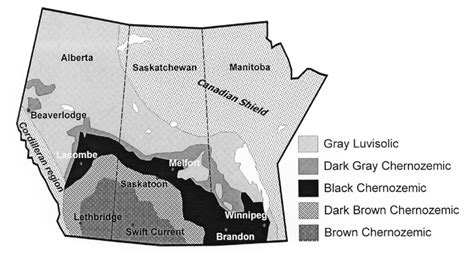 The Soil Zones Of The Canadian Prairies As Represented In The