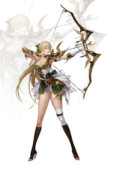 Artstation Female Archer Character Design Byulra 💕 In 2021 Female Archer Archer Character