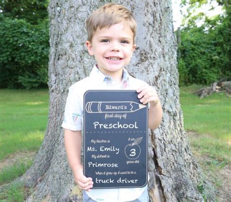 Personalized First Day Of School Chalkboard Pencil 2712 Designs