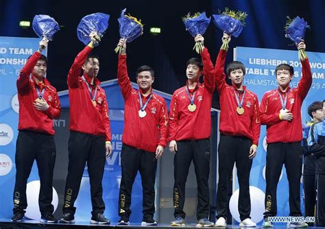 Chinas Mens Team Win 9th Consecutive Title At Table Tennis Worlds