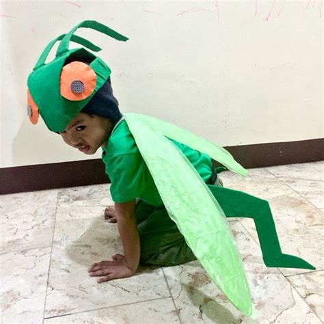Insect Fancy Dress Diy Costumes Kids Grasshopper Costume