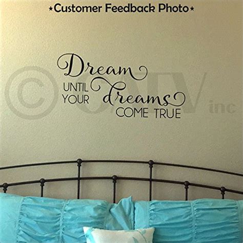 dream until your dreams come true vinyl wall decal sticker black 16 5 h x 34 l buy online