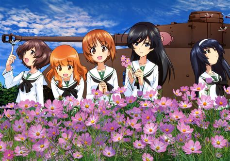 Akiyama Yukari Flowers Girls Und Panzer Isuzu Hana