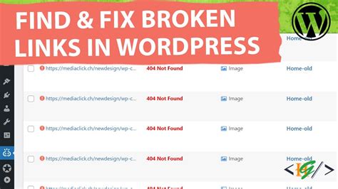 How To Find Fix Broken Links In WordPress YouTube