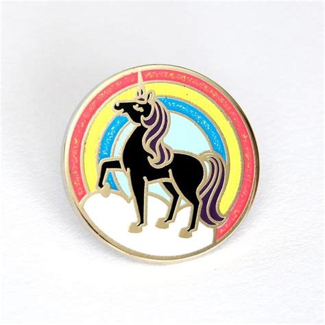 Rainbow Unicorn Enamel Pin Enamel Pins Rainbow Unicorn Unicorn