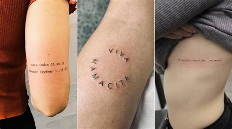 10 Ideas De Tatuajes Con Frases Una Tendencia Con Un Significado íntimo Y Personal Revista