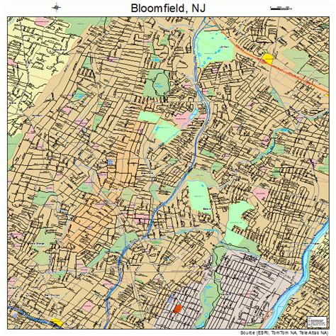 Bloomfield New Jersey Street Map 3406250