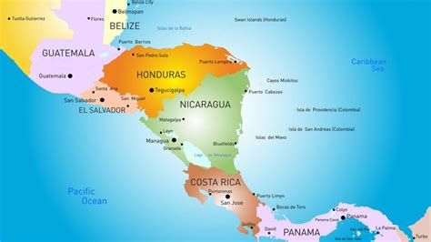 Galería De Mapas De Centroamérica Imágenes De América Central
