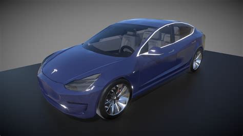 Tesla Model 3 Buy Royalty Free 3d Model By Kapitastic Mgs