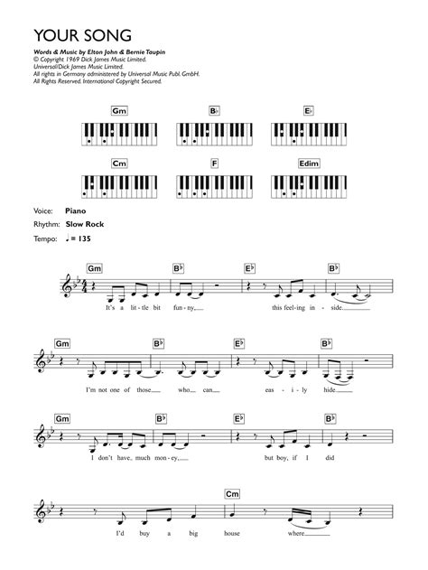 Partition Piano Your Song Ubicaciondepersonas Cdmx Gob Mx