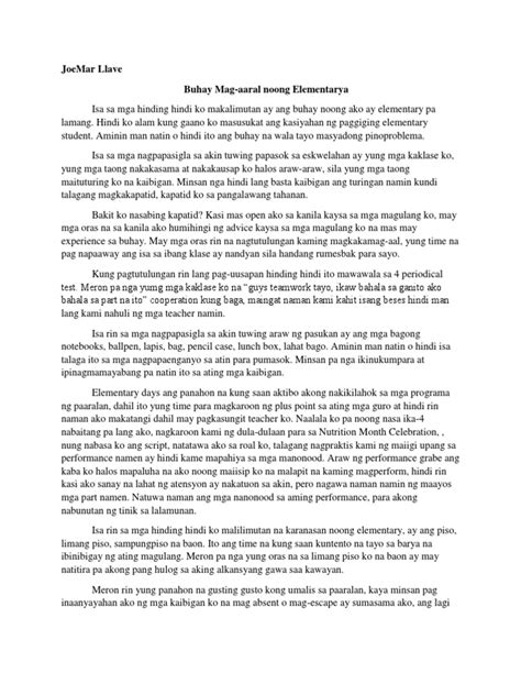 Replektibong Sanaysay  PDF
