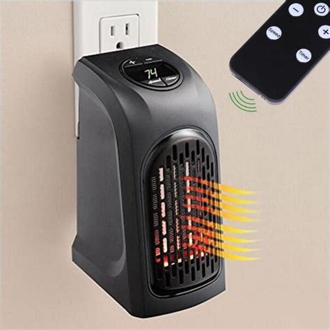 Electric Wall Heater Mini Portable Plug-in Household Handy Heater Stove ...