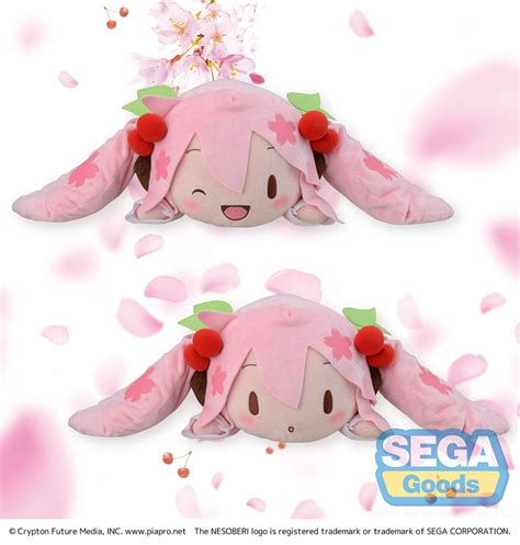 Nesoberi Lay Down Hatsune Miku Series Sp Plush Sakura Miku
