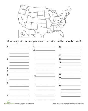From cultures to governments we cover a wide range of social studies topics. Name All 50 States | Social studies worksheets, 3rd grade social studies, Social studies