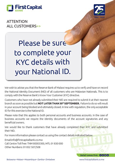 Bank simpanan nasional berhad, kuala lumpur swift code information. SWIFT Code Change - FMERMWMW to FRCGMWMW - First Capital ...