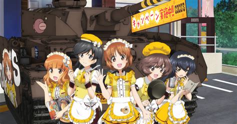 Girls Und Panzer Girls Become Waitresses For Restaurant