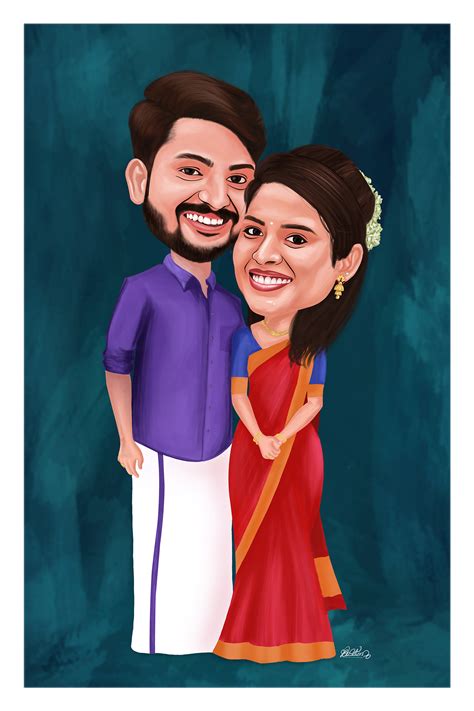 Caricature kerala wedding couple. on Behance Are you searching for couple caricature png images or vector?