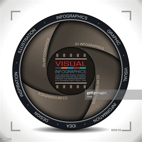 Infographics In Camera Aperture Style High Res Vector Graphic Getty