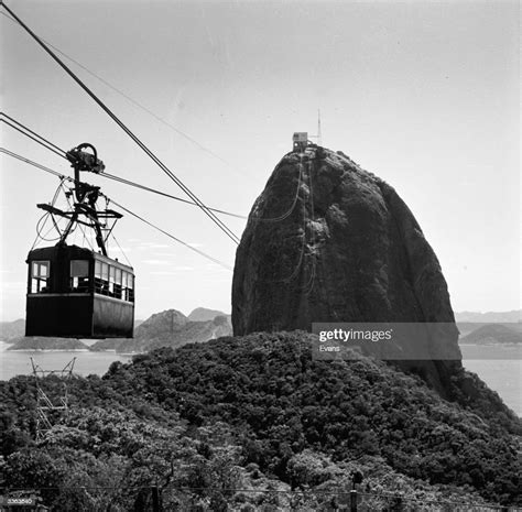 A Cable Car In The Way Towards Sugarloaf Mountain Which Is Situated