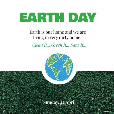 Earth Day Instagram Post Template Free  Psd