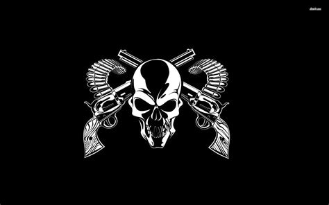 Skulls And Guns Wallpapers Wallpaper Cave