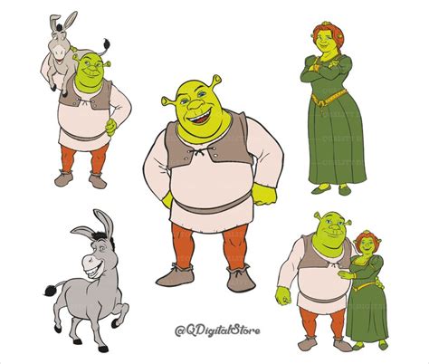 Shrek Fiona Svg