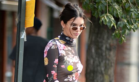 Kendall Jenner Wears Another See Through Top Lunches With Hailey