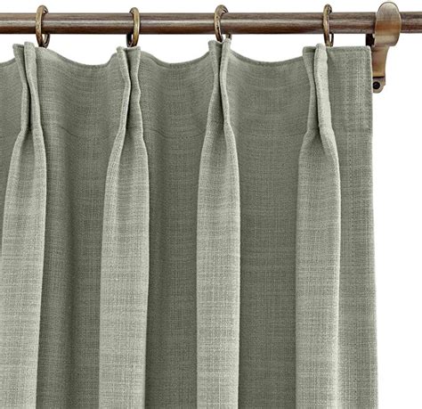 Made from polyester, this single panel is 100 wide, so you'll likely only need one to cover a patio door or bedroom window. Pinch Pleat Blackout Patio Door Curtains - Patio Ideas