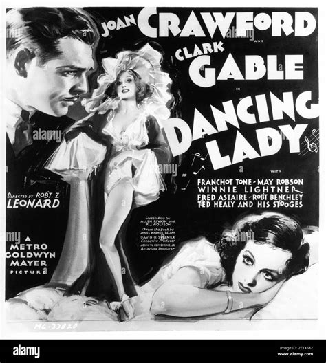 Joan Crawford And Clark Gable In Dancing Lady 1933 Director Robert Z Leonard Book James Warner