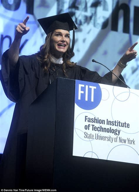 Brooke Shields Delivers Commencement Speech At Fashion Institute Of