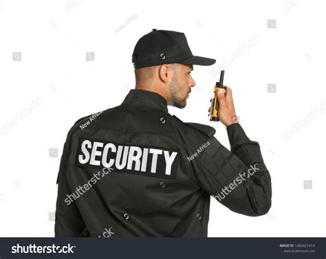 Security Guard Isolated Over 55189 Royalty Free Licensable Stock