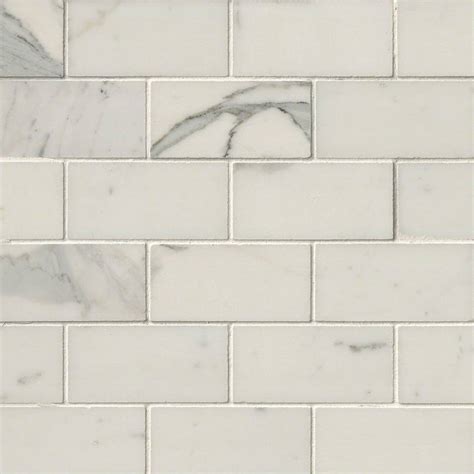 1 x 1 honed calacatta gold marble mosaic tile. Calacatta Gold 2x4 Polished Subway Mosaic Marble Tile - Bombay Tile