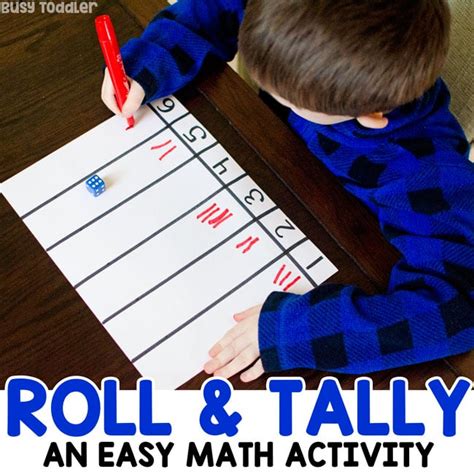 Roll And Tally Easy Dice Math Activity
