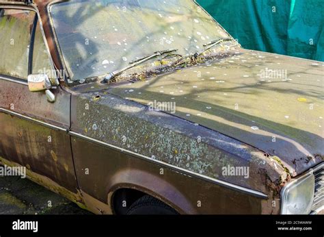 A Decaying And Rotting Old Car Stock Photo Alamy