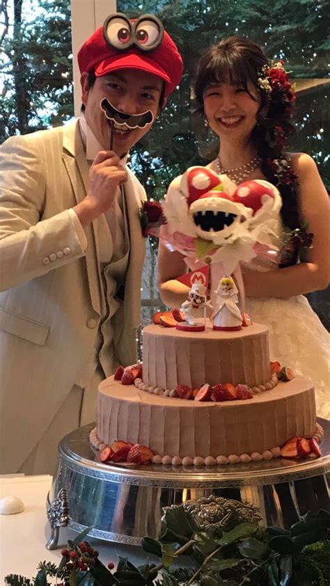 Japanese Couple Ties The Knot With A Super Mario Odyssey Wedding