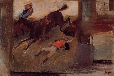 Learn more about interior by edgar degas in this extensive impressionist website. Intérieur Studio avec «The Steeple-chase, huile sur toile ...
